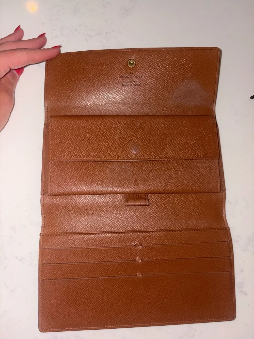 Authentic vintage Louis Vuitton Monogram Continental Wallet - Brown